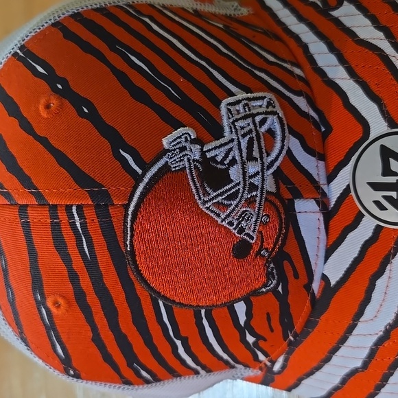 NWT Clevland Browns '47 Zubaz Clean Up Adjustable Hat - Picture 2 of 11